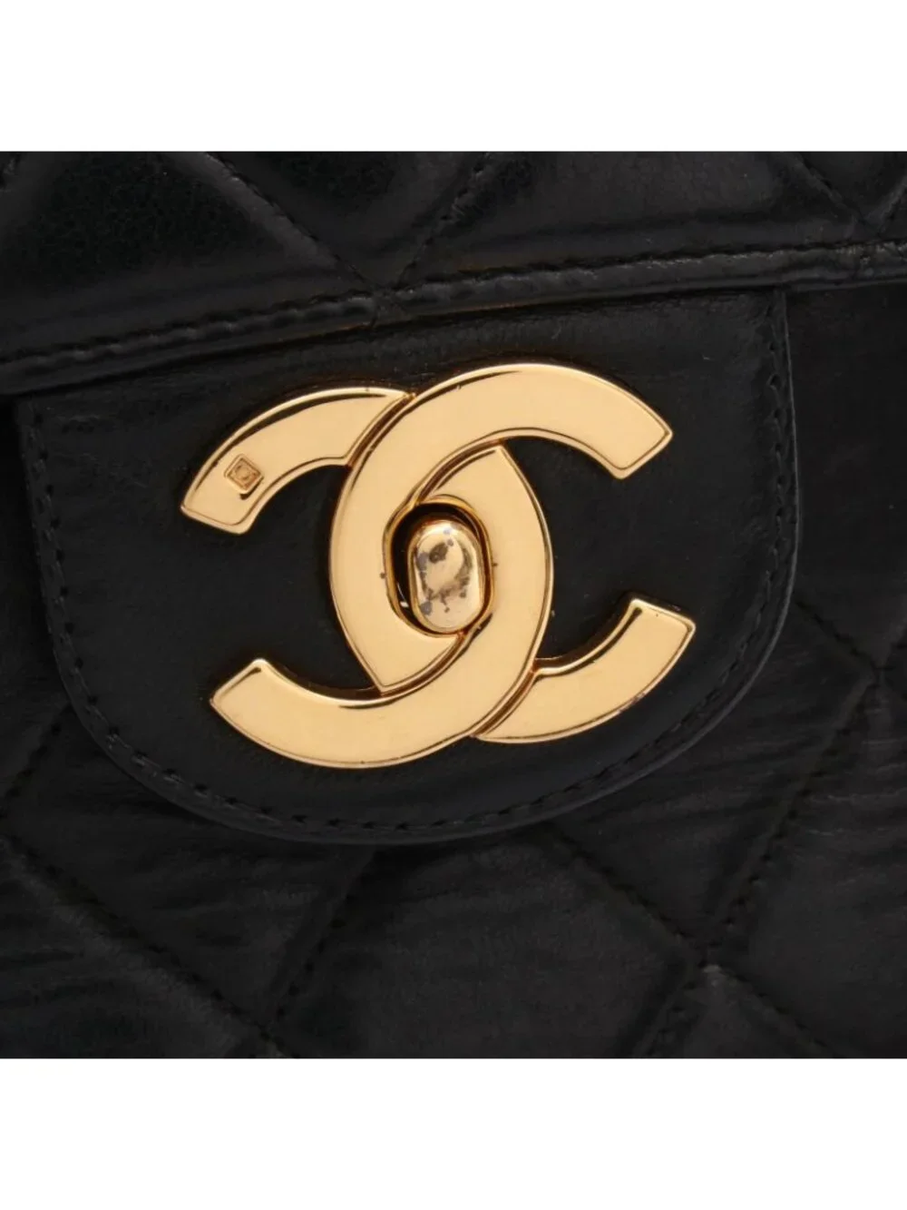Chanel Shoulder Bag Maxi Quilted 30 Single Flap Black Lambskin Chain